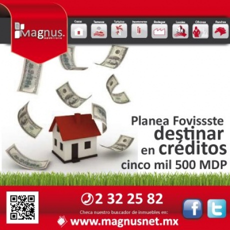 Planea Fovissste destinar en creditos cinco mil 500 MDP